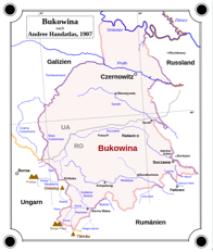 Karte Bukowina 1907